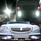 2pcs Car Daytime Running Lights White Yellow Eagle Eye LED 12V 5730 6smd Reversing Parking Tail Bulb Turn Signal Lamp Waterproof