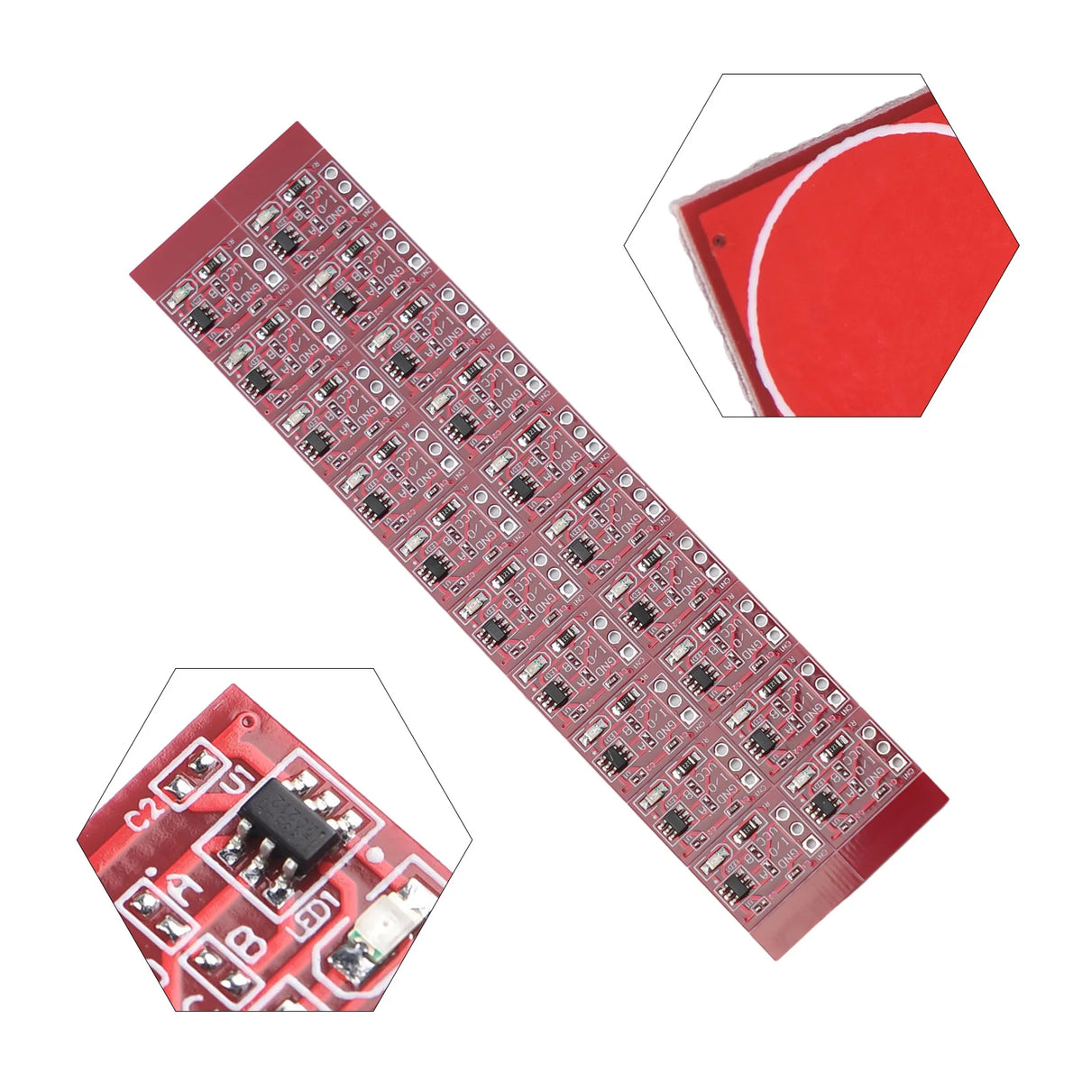 20pcs TTP223 Capacitive Touch Button with Self-Locking Capability and Standard Pinout for Breadboard and PCB Mounting
