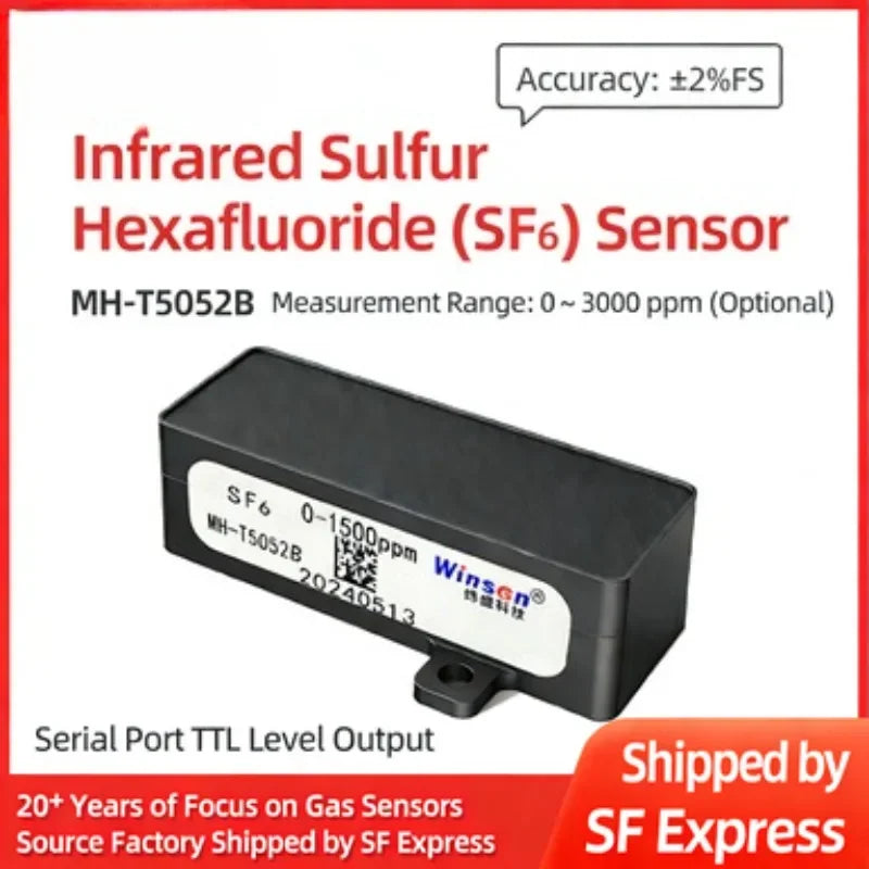 High Precision Infrared SF6 Sensor NDIR Sulfur Hexafluoride Gas Concentration Detection Power SF6 Detector Probe