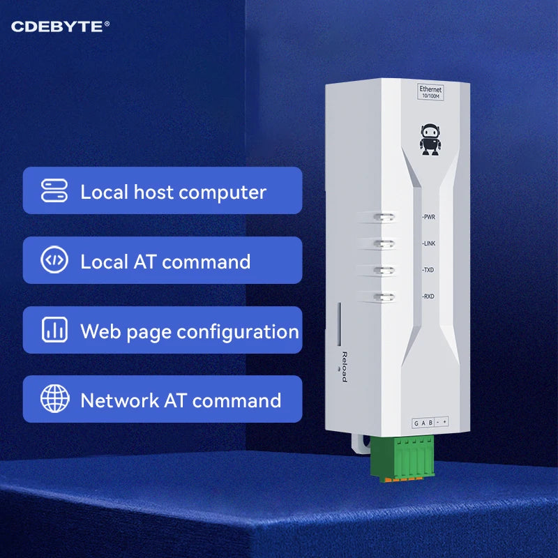 Serial to Ethernet Serial Server RS485 ModBus Gateway CDEBYTE NE2-D11P Signal Isolation 2-Way Socket Link Standard MQTT