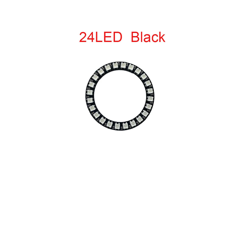 WS2812B Addressable Led Pixel Ring 8/16/24/35/45/60Leds WS2812 5050 RGB Led Diode Ring Color IC Built-in LED
