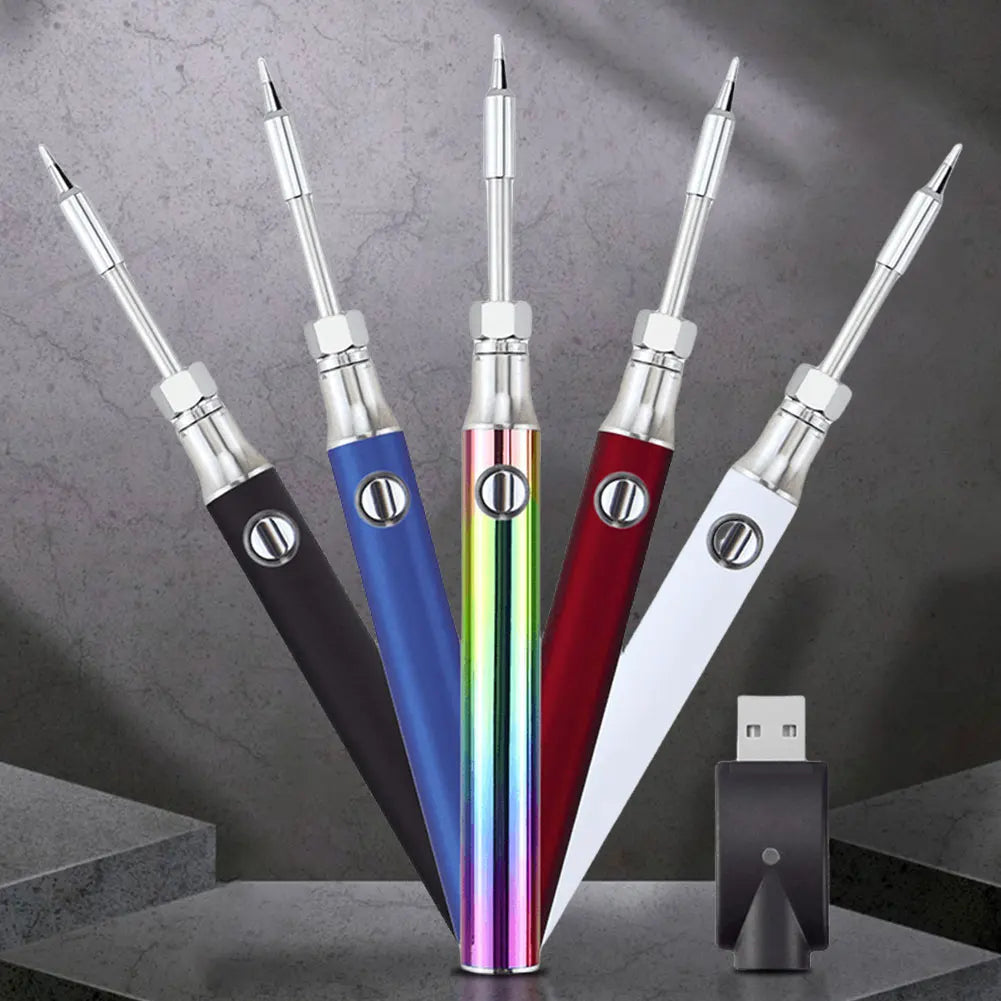 510 Thread Portable Electric Soldering Iron Pen with USB Charger 350/650/1100mAh Pen Solder Iron Heat Devices Welding Tool Kit