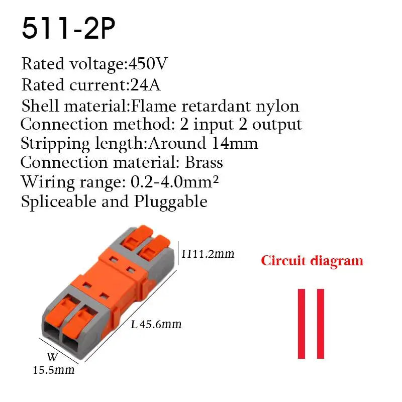 10PCS Electrical Quick Terminal Blocks Lever Universal Compact Cable LED Wire Connectors 1/2/3/4/8/10 Pins Plugable Spliceable