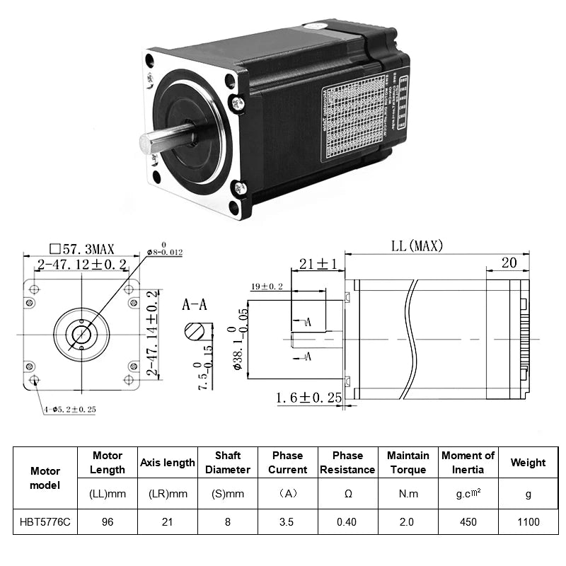 Closed Loop Integrated Stepper Motor Nema17 42mm/Nema23 57mm DC24V 2 Phase Stepper Motor Drive All-In-One Easy Servo Motor
