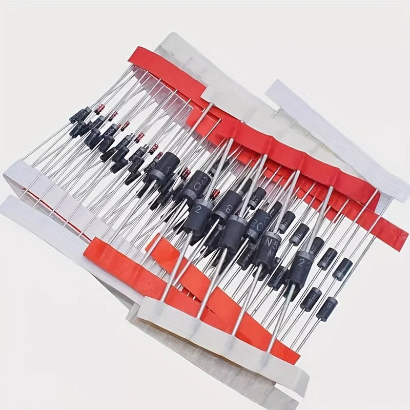200pcs/Box Fast Switching Schottky Diode Assorted Kit 1N4001 1N4004 1N4007 1N5408 UF4007 FR207 1N5817 1N5819 1N5822 1N4148 RL207