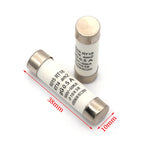 5/20/60Pcs 10*38 Fast blow Ceramic Fuse 10x38mm Fuse 380V 500V 0.5A 1A 2A 3A 4A 5A 6A 8A 10A 16A 20A 25A 32A 40A RO15 RT18 RT14