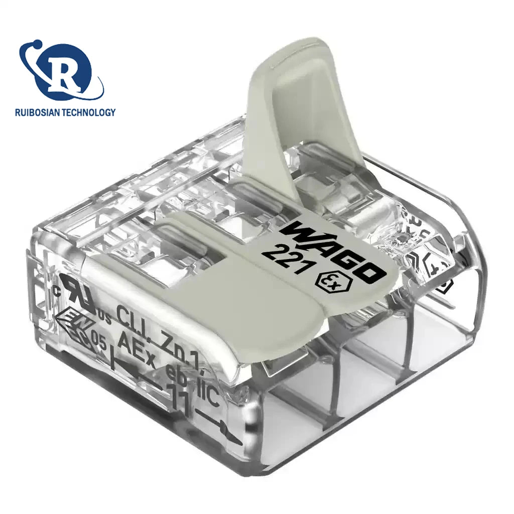 50PCS WAGO 221-482 221-483 221-485 million plug-in terminal explosion-proof wire connector parallel line divider quick connectio