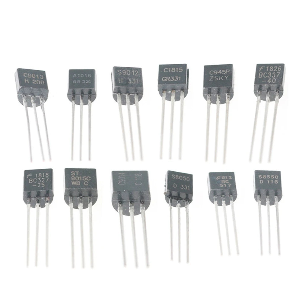 X49A-840Pcs/Set 24Values TO-92 Transistor BC547 BC327 BC337 2N2222 3904 PNP/NPN Transistors Set Electronics Assortment Kit