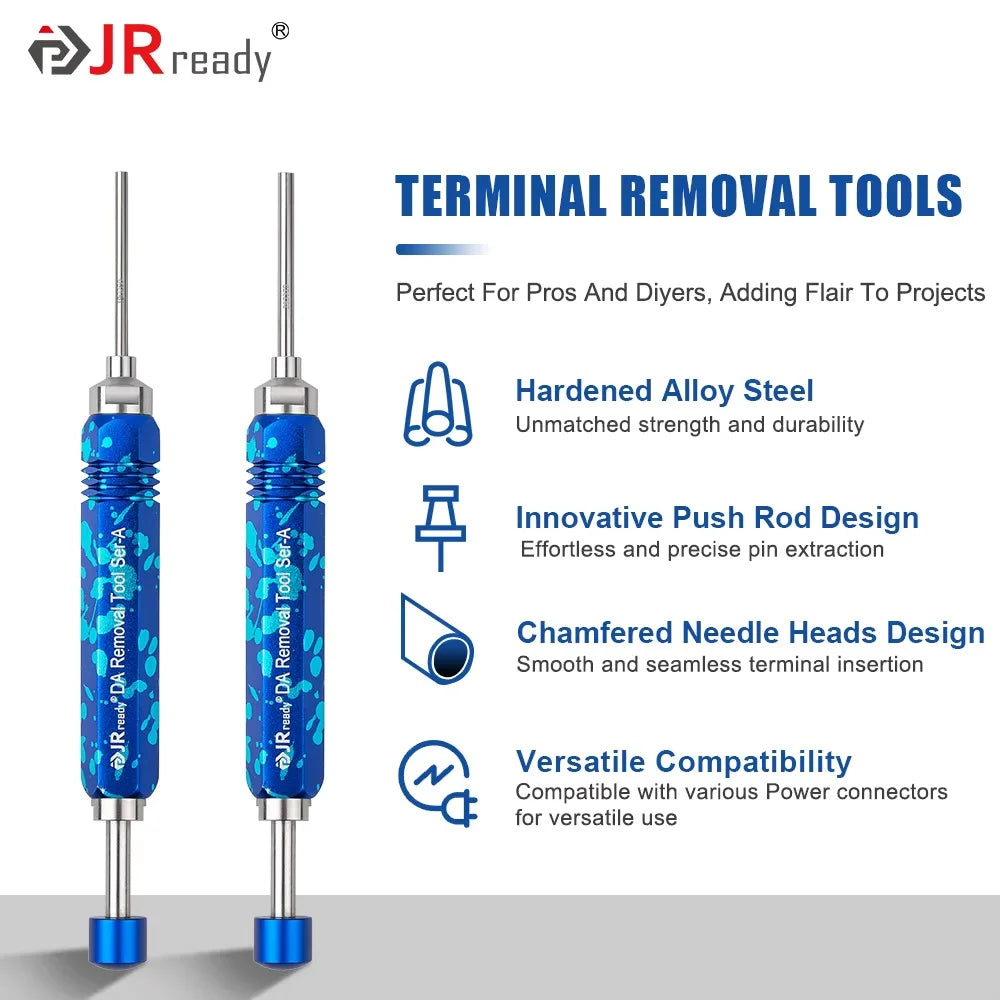 JRready Terminal Extractor Tool For HARTING/TE&AMP 4.2/6.35/2.13/CPC&Molex&Delphi Weatherpack&Amphenol RT360 Series Connectors