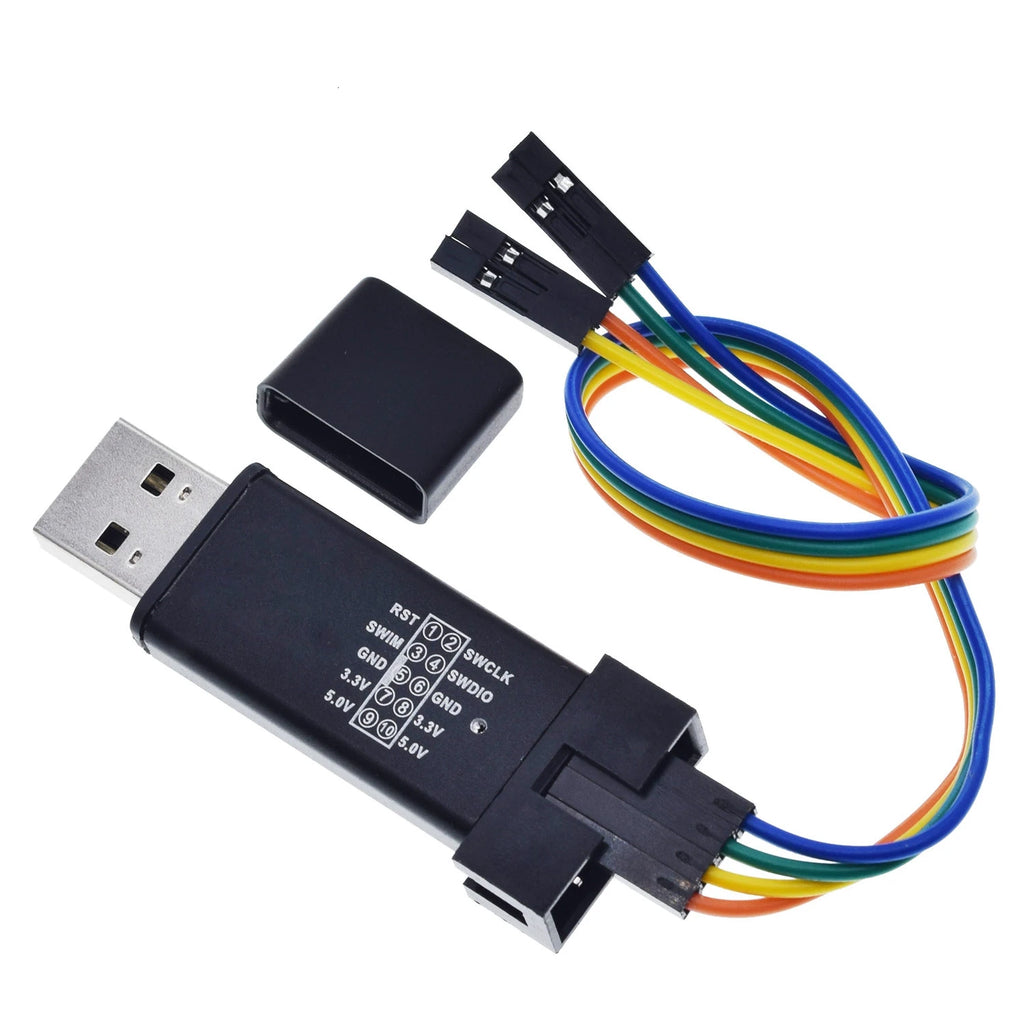 TZT 1/5PCS ST LINK Stlink ST-Link V2 Mini STM8 STM32 Simulator Download Programmer Programming With Cover A41 for arduino