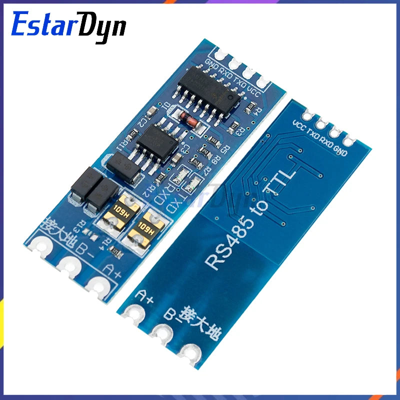 Industrial TTL to RS485 Converter Auto Flow Control Module UART Level Shifter 3.3V/5V Dual Power Stable Signal Conversion