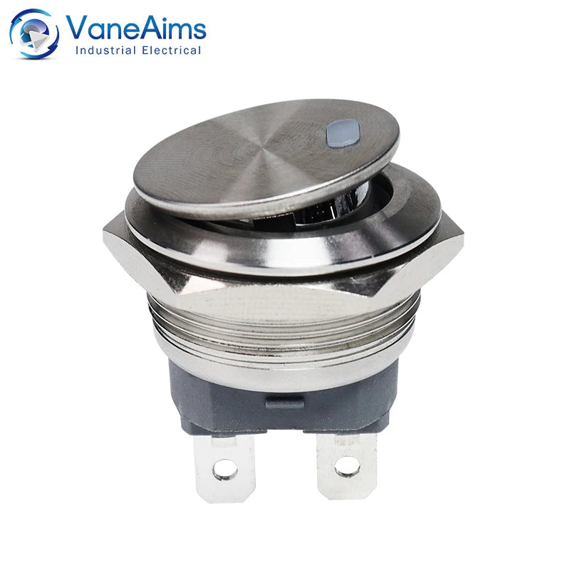Metal Toggle Rocker Switch On Off 220v 12v 6v 22mm 2NO 4pin Latching Fixed 16A High Current LED Light Switch Car Boat Motorcycle
