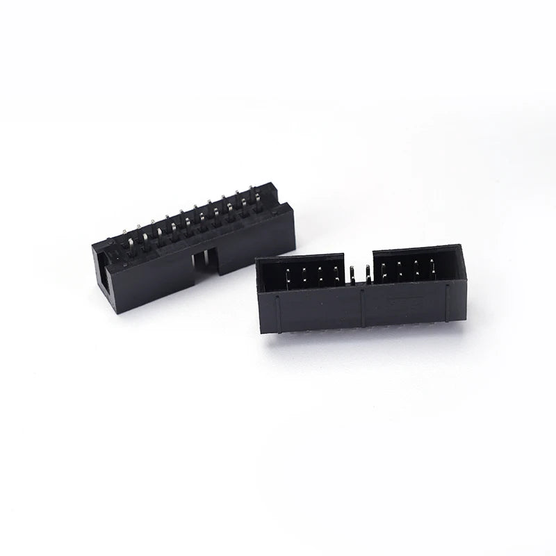 10Pcs IDC Box Headers PCB Connector 1.27mm 2.0mm 2.54mm Pitch Double Row DC3 Male Socket Straight Idc Headers for Electronics