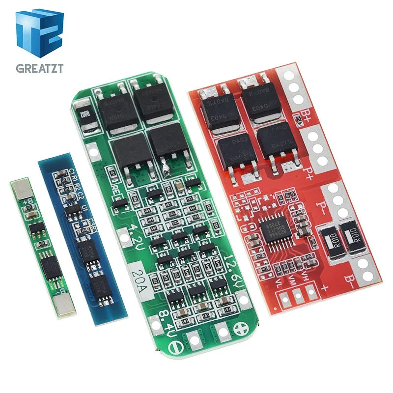 GREATZT 1S 2S 3S 4S 3A 20A 30A Li-ion Lithium Battery 18650 Charger PCB BMS Protection Board For Drill Motor Lipo Cell Module