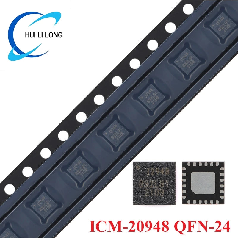 ICM-20948 QFN-24 ICM20948 20948 QFN24 9-axis Motion Sensor Three-axis Gyroscope 3-axis Accelerometer Compass IC Chip New Origina