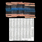 130Values 156Values 1/4W 1/6W 1/2W 1W 2W Power Metal Film Resistor Kit 1R-10M Assortment Set 1ohm-10Mohm samples pack 1/4W