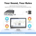 2IN 4OUT ADAU1452 Digital DSP Audio Processor BDSP2.4U MAX 2-Way Crossover Audio Tuning Board with Hardware Control Knobs