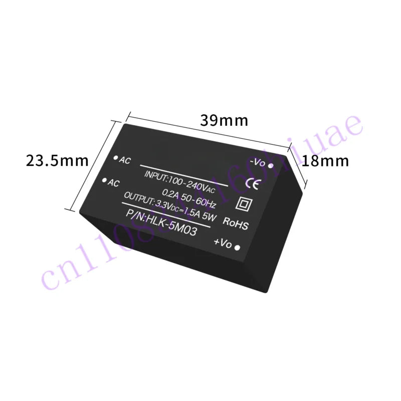 HLK-5M03 HLK-5M05 HLK-5M09 HLK-5M12 HLK-5M15 HLK-5M24 ACDC power module 5pcs