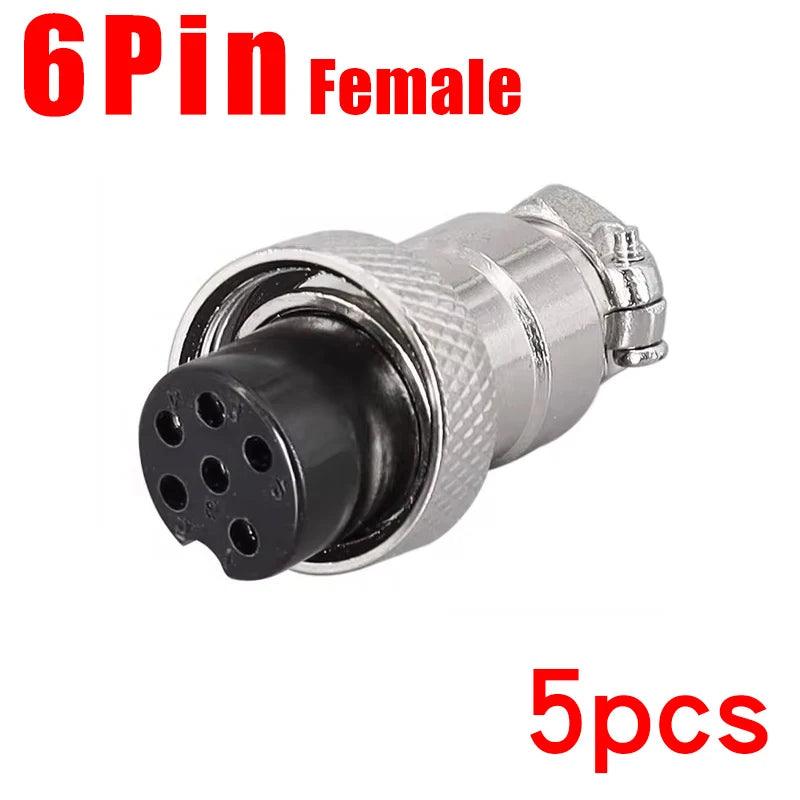 Aviation Plug GX12 GX16 GX20 Butt Soldering Socket 2/3/4/5/6/7/8/9/10Pin Wire Docking Connectors