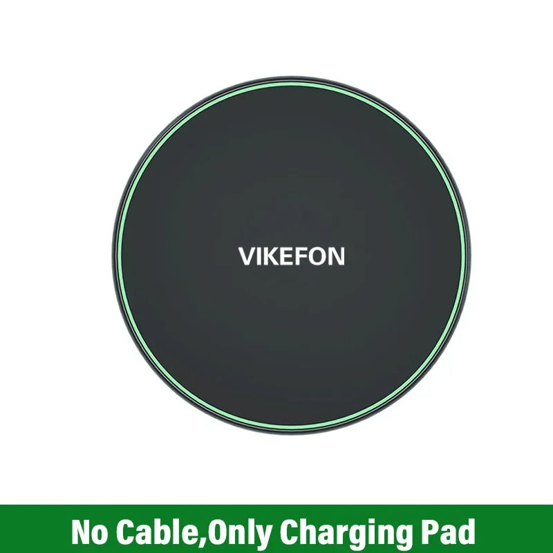 Wireless Charger For iPhone 17 16 15 14 13 Pro Max Induction Fast Charging Pad Dock Station For Samsung S25 S24 Xiaomi Huawei
