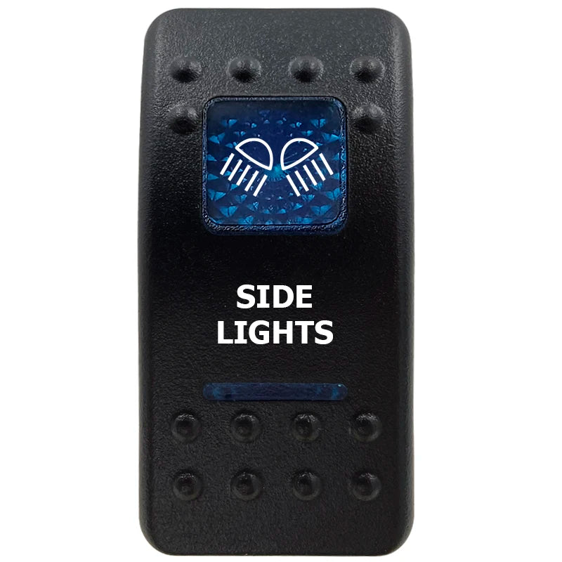 12V Marine Grade Rocker Switch SPST/ON OFF, DPDT/(ON) OFF (ON) Blue Led Light Bar for Carling ARB NARVA Replace Waterproof IP66