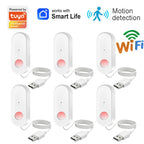WiFi Human Motion Sensor PIR Infrared Detector Works With Tuya Smart Life APP Home Security Anti-theft Devices Support Alexa