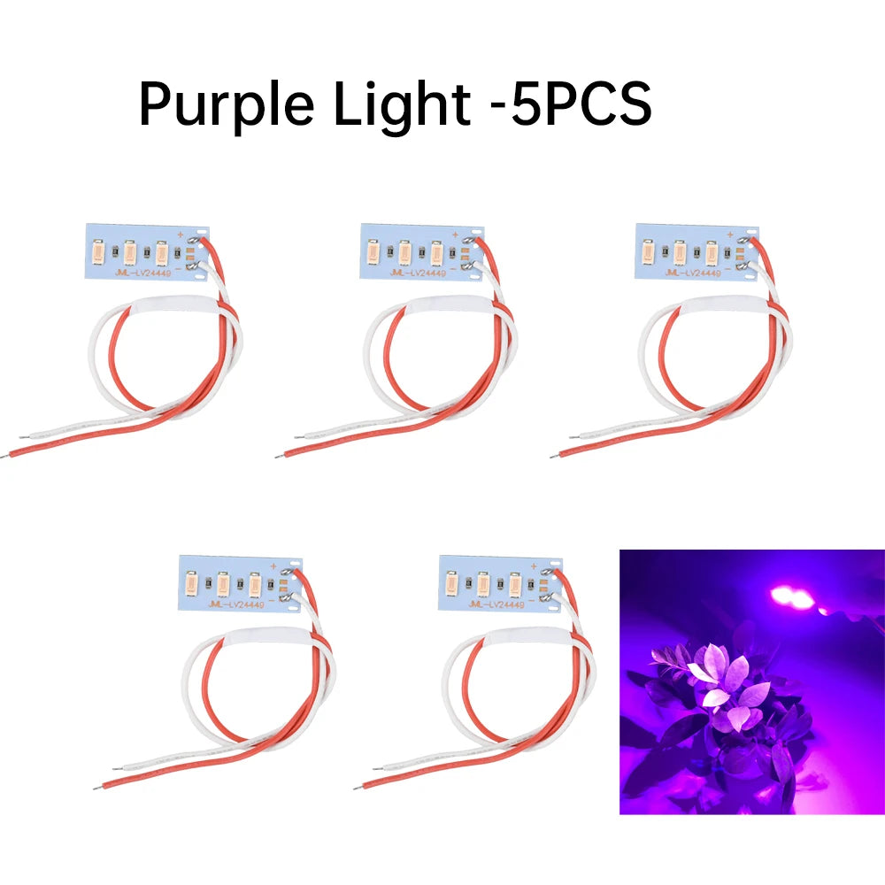 5pcs High Brightness 1.5W 5V LED 5730 SMD Color Lamp Bead Light Board Bulb With Line Red Yellow Green Blue Warm White Light