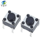 50PCS Tactile Push Button Switch for Arduino 6x6x5mm 6*6*5mm 4PIN