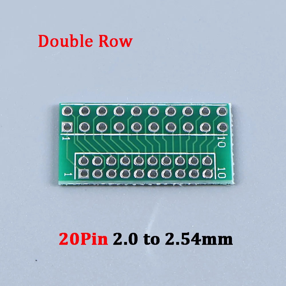 1/5/10PCS 1.27mm 2.0mm 2.54mm Pitch Transfer Plate Converter Single Double Row Pin PCB PCI Adapter Board
