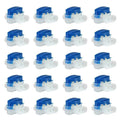 20/22pcs Waterproof Cable Clamps Wire Connectors For Garden Auto Lawn Mower 3 Pore Terminal Blocks Robotic Lawnmower Connectors