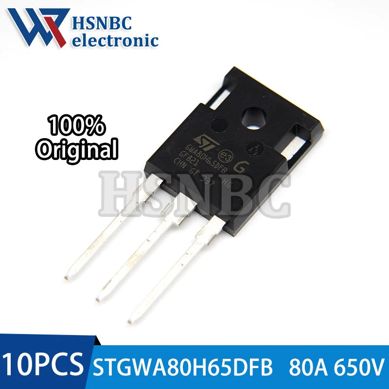 10PCS STGWA80H65DFB GWA80H65DFB TO-247 80A 650V IGBT Power Transistor 100% New Original