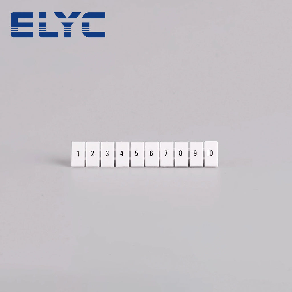 100Pcs ZB6 For UK2.5B UK5N PT4 ST4 UKK/UKKB5 DIKD1.5 Number Blank DIN Rail Terminal Block Accessories UK Zack Marker Strips ZB 6