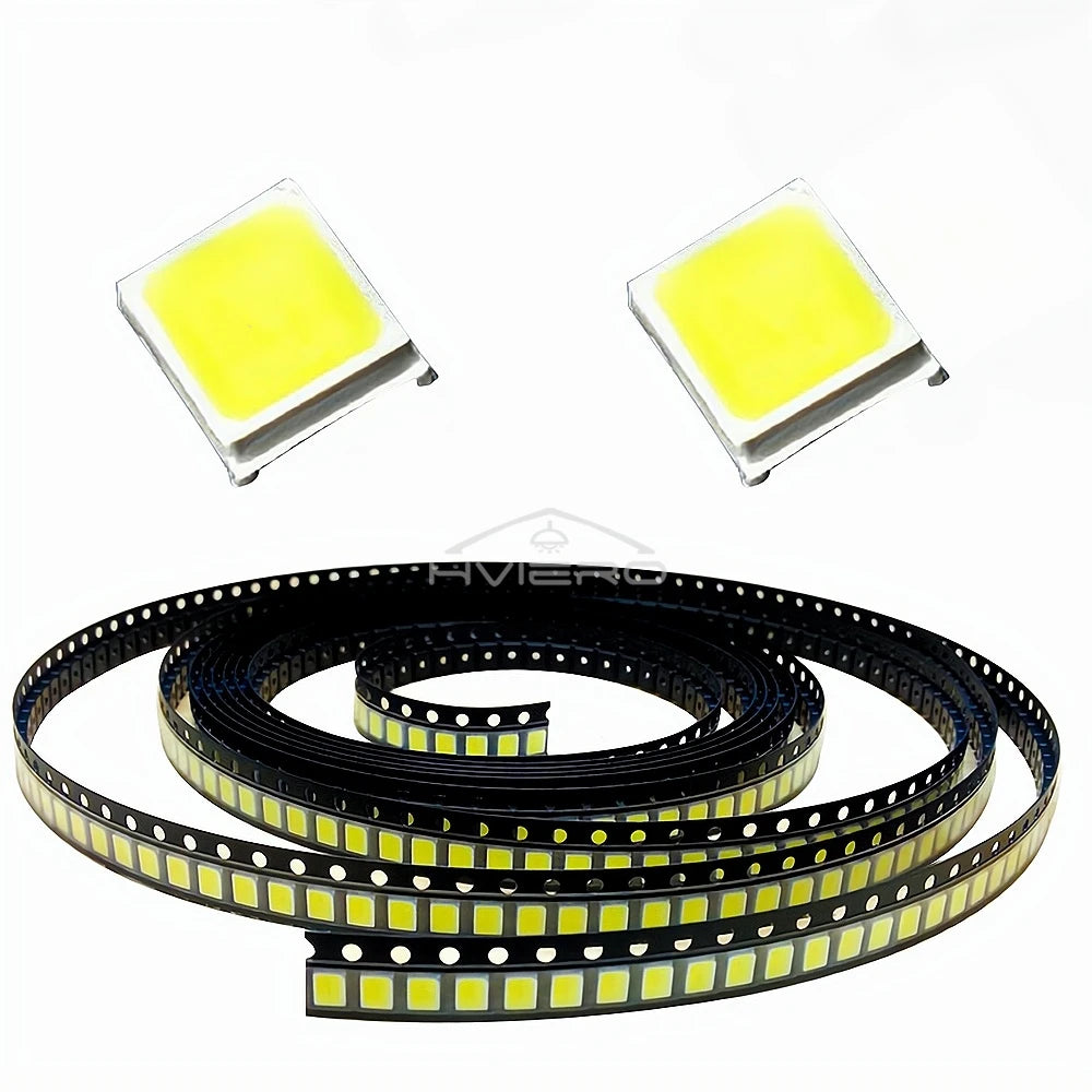 100Pcs 3.3V 2835 5730 3020 Bright Chips SMD LED Red Yellow White Blues RGB Purple Pink Light Emitting Diodes Lighting Atmosphere
