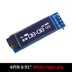 128x32 OLED Screen Module 0.91" Blue White LED LCD Display IIC I2C Communication Board