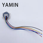 19/22/25/30mm Bi/Tri Color Ultra Short Metal Push Button Switch With Wire 3-6V 12-24V 220V LED Light Momentary Reset Waterproof