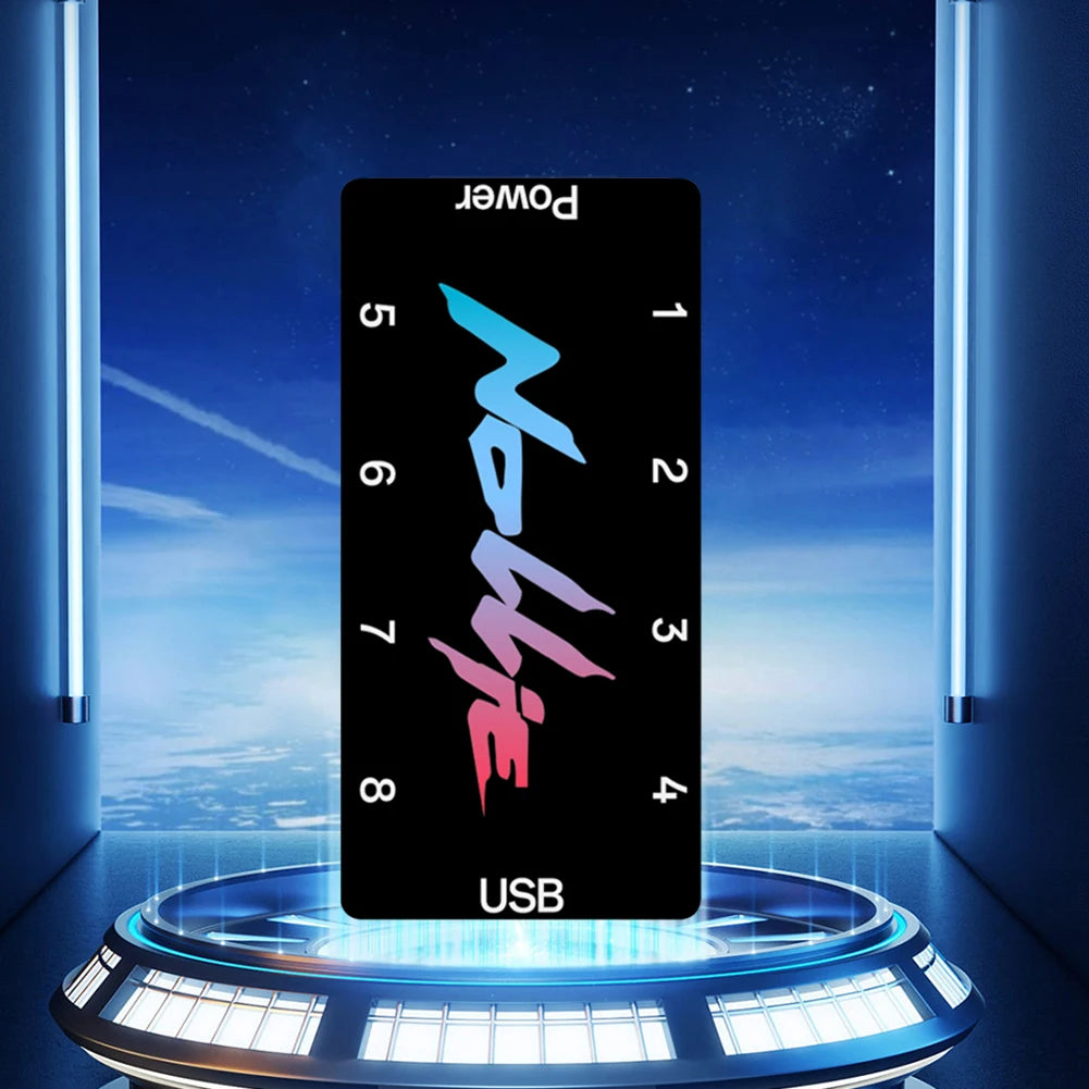 Nollie SignalRGB OpenRGB Universal 5V 3PIN ARGB Controller 8 Way Addressable ARGB Splitter HUB For Computer Case Fan Light Strip