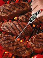 Stainless steel probe cooking food, barbecue stove, water, milk, oil, liquid meat, digital kitchen thermometer kitchen tools