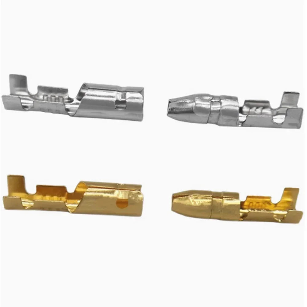 20/50sets 4.0mm Bullet Connectors Kit, Male & Female Spade Plug with Insulated Sleeve, Cold Press Crimp Wiring Terminal