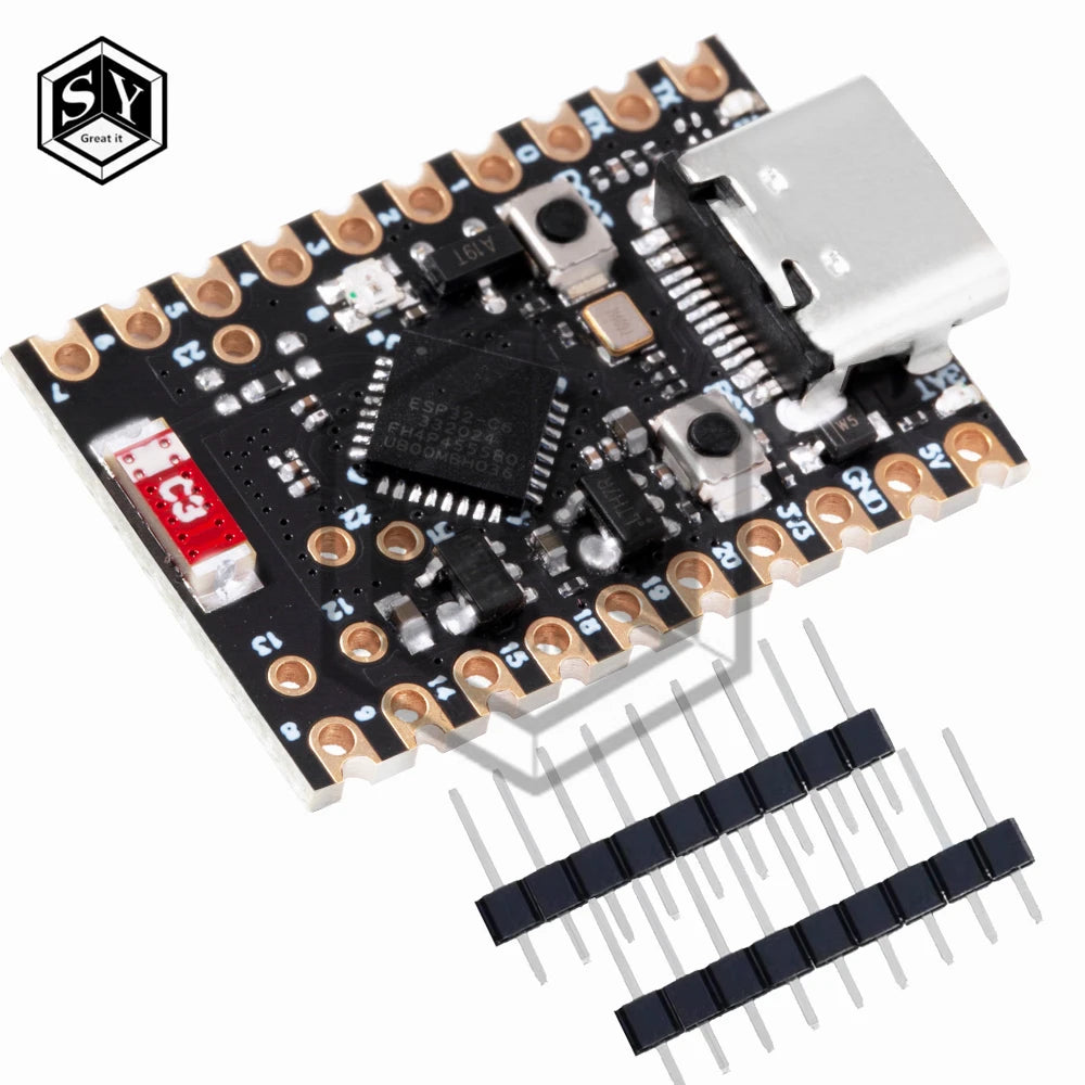 ESP32-C6 SuperMini Development Board Microcontroller Programming Learning Controller Core Board