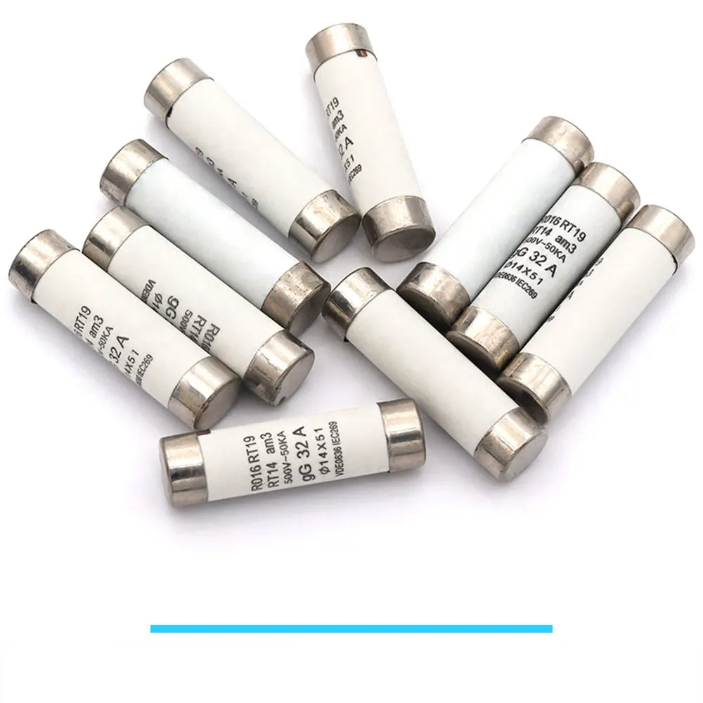 Javino 5/20/60Pcs 14*51mm(RO16)  Fast blow Ceramic Fuse 500V RO16-32A 40A 50A 63A RT18 RT14 Base