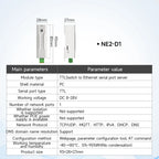 RS485 to Ethernet Serial Server COJXU NE2 Series MQTT IOT Communication DC 8-28V ModBus Gateway TCP/IP to RTU
