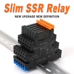 DC Control AC 6A Slim Interface Solid State Relay Module DIN SSR Slim Relay DC Control DC 41F-1Z-C2 SSR Relay DIN Rail