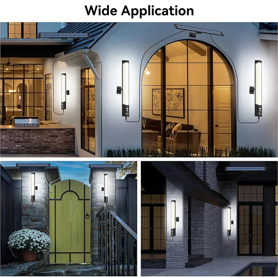 LED Outdoor Solar Light 316/158 LED Motion Sensor Solar Wall Lamp With Remote Waterproof 3 Work Modes Garden Decor Street Lights