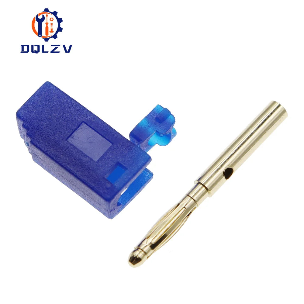 2MM Stackable Banana Plug Gold Plated Copper Mini Connector with 2mm Socket Jack Welded/soldered 30V/10A