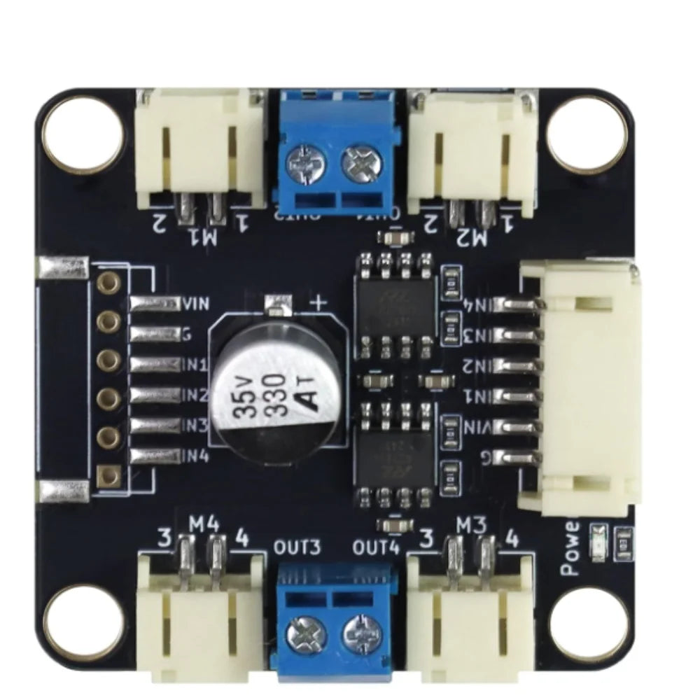 MD02 Dual Motor Driver Module 3-20V 3A Continuous 5.5A Peak PWM Control Replace L298N for Arduino 4WD Robot DIY Smart Car