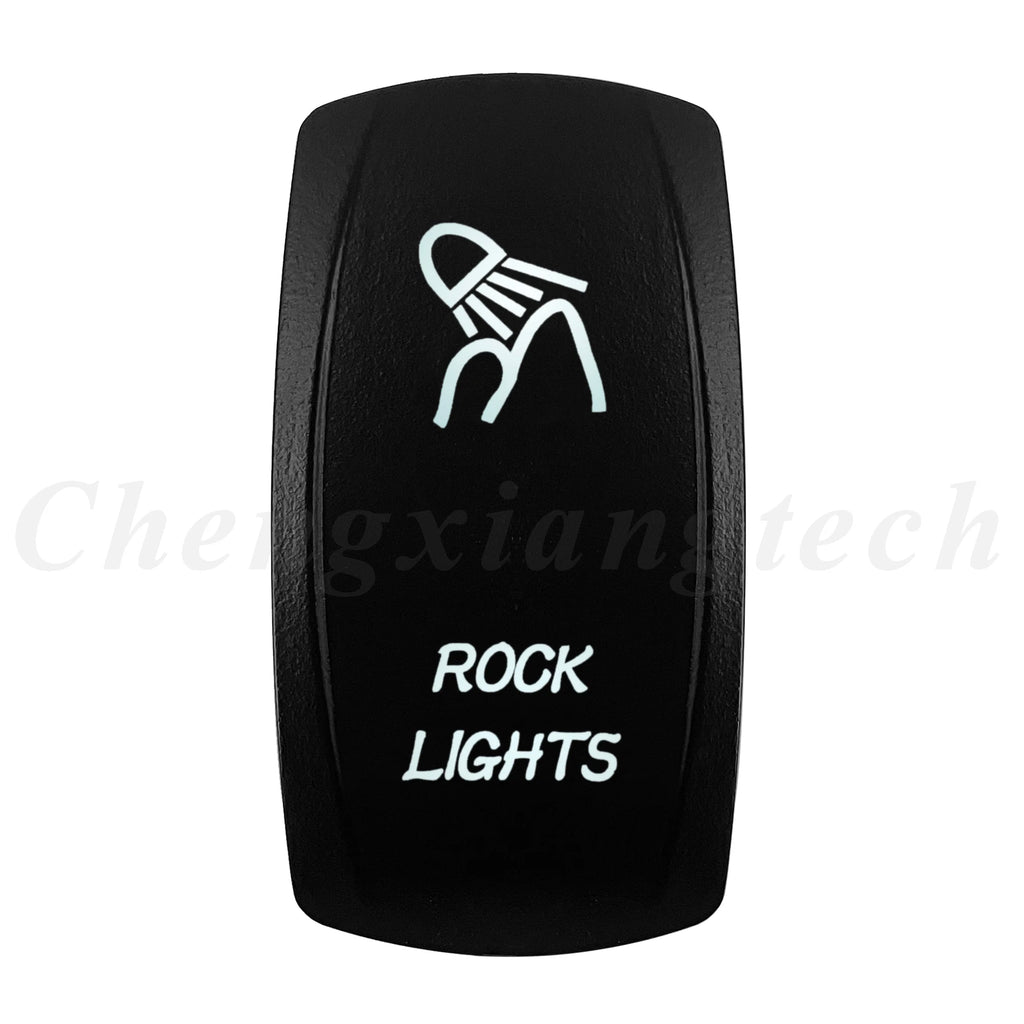 Marine 12V 24V White Led On Off Rocker Switch 5Pin SPST Momentary Switch DPDT ON OFF ON 3-Way for Car Boat Carling 4X4 Narva