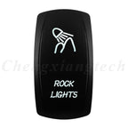 Marine 12V 24V White Led On Off Rocker Switch 5Pin SPST Momentary Switch DPDT ON OFF ON 3-Way for Car Boat Carling 4X4 Narva