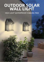 Solar Tungsten Night Lamp Intelligent Motion Sensor Wall Lamp 3 Lighting Modes Waterproof Courtyard Garden Decoration Lantern