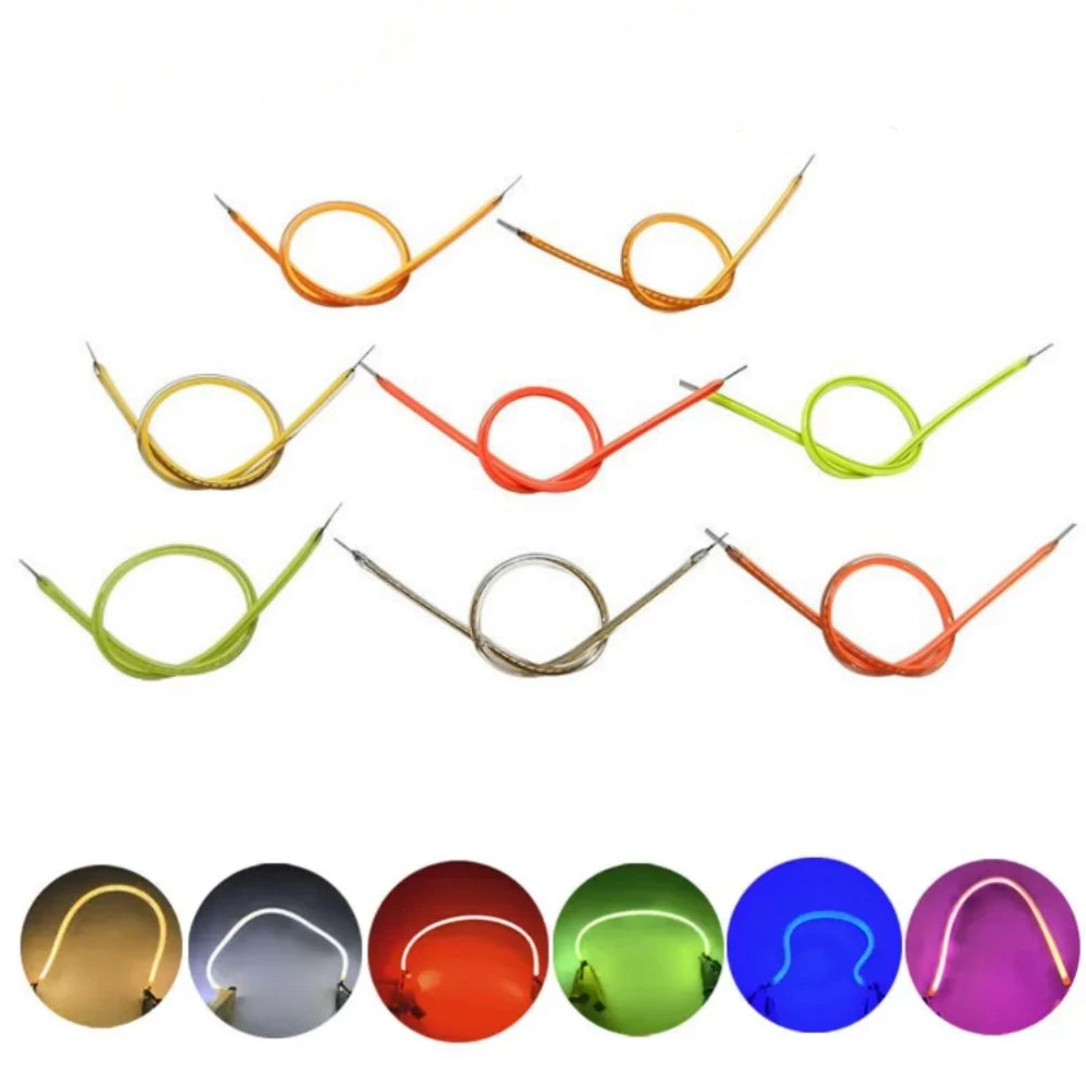 DC 3V Flexible COB LED Diode 60MM 125MM 145MM 185MM 300MM 450MM Yellow/Red/Blue/Green/White Edison Bulb Lamp Parts LED Filament