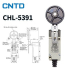 CNTD Vertical Travel Limit Switch 10A 250V CHL‑5000 CHL‑5030 CHL‑5050 CHL‑5200 CHL‑5220 CHL‑5300 Micro Switch IP65 Waterproof
